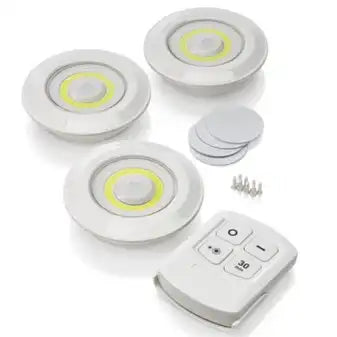 SET DE LUCES LED X 3 UNIDADES + CONTROL